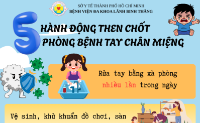 5 hành động then chốt phòng bệnh tay chân miệng