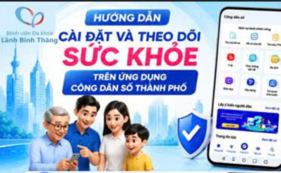 Hướng dẫn cài đặt và theo dõi sức khỏe trên ứng dụng Công dân số Thành phố