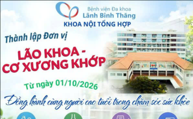 Thông báo thành lập Đơn vị Lão khoa - Cơ xương khớp
