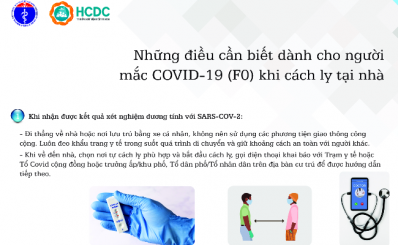 Những điều cần biết dành cho người mắc Covid-19 (F0) khi cách ly tại nhà