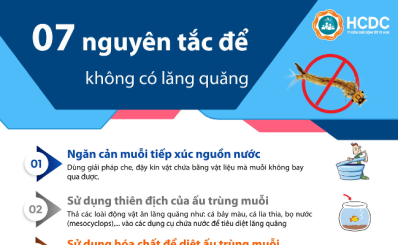 (HCDC) - 7 nguyên tắc để không có lăng quăng