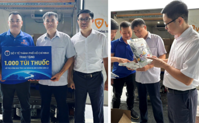 Ngành y tế TP.HCM gửi 10.000 túi thuốc gia đình đến đồng bào các tỉnh phía Bắc bị ảnh hưởng của bão, lũ