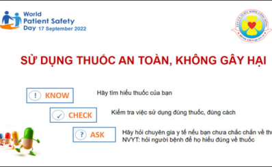 Bệnh viện Quận 11 hưởng ứng Ngày An toàn người bệnh Thế giới 17/9/2022