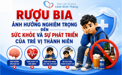(HCDC) Rượu bia ảnh hưởng nghiêm trọng đến sức khỏe và sự phát triển của trẻ vị thành niên