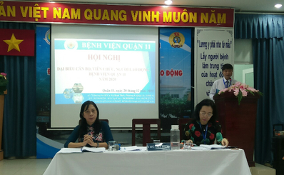 Bệnh viện Quận 11 tổ chức Hội nghị đại biểu cán bộ, viên chức, người lao động năm 2020