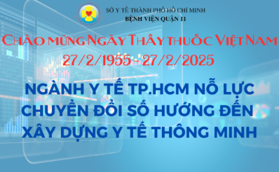 (SỞ Y TẾ TP.HCM) Chào mừng Ngày Thầy thuốc Việt Nam 27/2/1955 – 27/2/2025: Ngành Y tế TP.HCM nỗ lực chuyển đổi số hướng đến xây dựng y tế thông minh