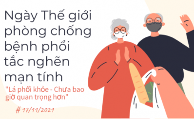 Ngày Thế giới phòng chống bệnh phổi tắc nghẽn mạn tính 2021: Lá phổi khỏe – Chưa bao giờ quan trọng hơn