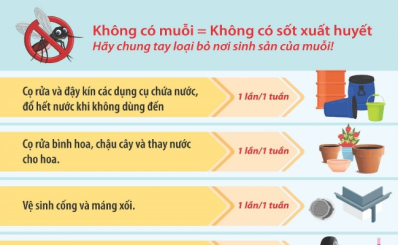(HCDC) - Khuyến cáo phòng, chống bệnh sốt xuất huyết
