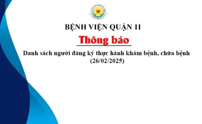 Danh sách người đăng ký thực hành khám bệnh, chữa bệnh (26/02/2025)