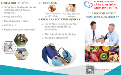 Dinh dưỡng trong bệnh tăng huyết áp