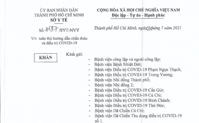 Về việc tuân thủ hướng dẫn chẩn đoán và điều trị COVID-19