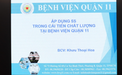 Tập huấn phương pháp 5S tại Bệnh viện Quận 11 năm 2024