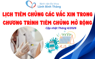 (HCDC) Lịch tiêm vắc xin trong chương trình Tiêm chủng mở rộng
