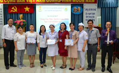 Công đoàn cơ sở Bệnh viện Quận 11 tổ chức cuộc thi xử lý tình huống về giao tiếp, ứng xử cho nhân viên Y tế