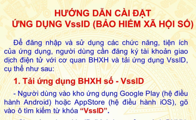 Hướng dẫn cài đặt ứng dụng Vssid (Bảo hiểm xã hội số)