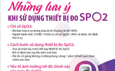 Những lưu ý khi sử dụng thiết bị đo SpO2