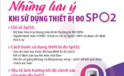 Những lưu ý khi sử dụng thiết bị đo SpO2