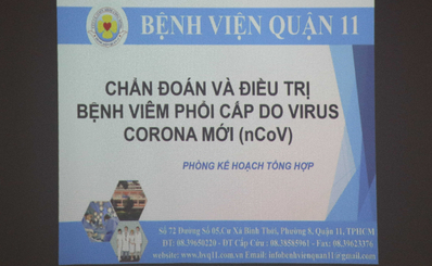 Bệnh viện Quận 11 tổ chức các hoạt động phòng, chống bệnh viêm phổi cấp do virus mới Corona (nCoV)