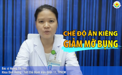 Chế độ ăn kiêng giảm mỡ bụng