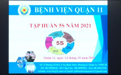 Tập huấn 5S tại Bệnh viện Quận 11 năm  2021