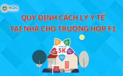 QUY ĐỊNH CÁCH LY Y TẾ TẠI NHÀ CHO ĐỐI TƯỢNG F1