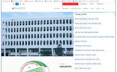 Giới thiệu sản phẩm bình chọn Giải thưởng Y tế thông minh của Bệnh viện Bệnh Nhiệt Đới: “Trang tin điện tử eMedHTD hỗ trợ tra cứu thông tin thuốc, hướng dẫn điều trị và quản lý sử dụng kháng sinh”
