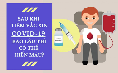 Sau khi tiêm vắc xin COVID-19 bao lâu thì có thể hiến máu?