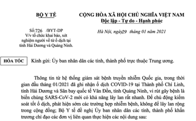 Cập nhật khai báo y tế