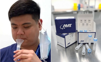 Singapore triển khai lấy mẫu nước bọt để xét nghiệm kiểm tra COVID-19 tại sân bay
