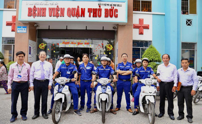 Trạm cấp cứu vệ tinh 115 thứ 30 và 31 của thành phố chính thức ra mắt và được trang bị thêm xe cấp cứu 2 bánh chuyên dụng