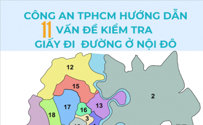 Công an TPHCM hướng dẫn quy trình kiểm tra giấy đi đường ở các chốt nội thành