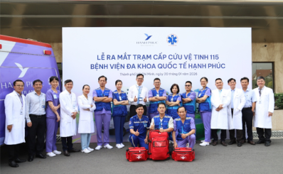 Ra mắt Trạm vệ tinh cấp cứu 115 tại Bệnh viện Đa khoa Quốc tế Hạnh Phúc