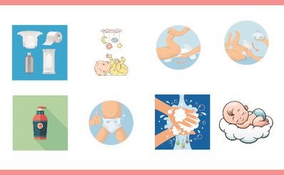 Các bước thay tã đúng cách bố mẹ cần biết