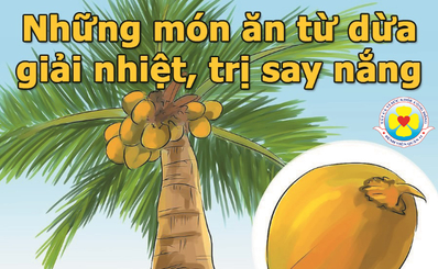 Những món ăn từ dừa giải nhiệt, trị say nắng