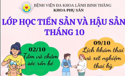 Lớp học tiền sản và hậu sản tháng 10 năm 2025