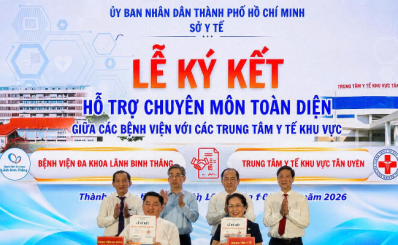 (Tuổi trẻ) 7 bệnh viện đa khoa TP.HCM hỗ trợ chuyên môn toàn diện cho 7 trung tâm y tế